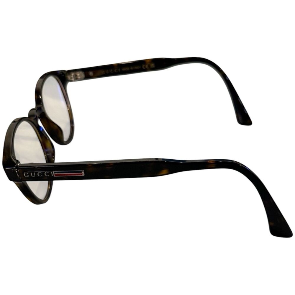 Gucci GG0827O 002 Eyeglasses Tortoise Round Frame 48‑20‑145 Made in Italy - Picture 3 of 9